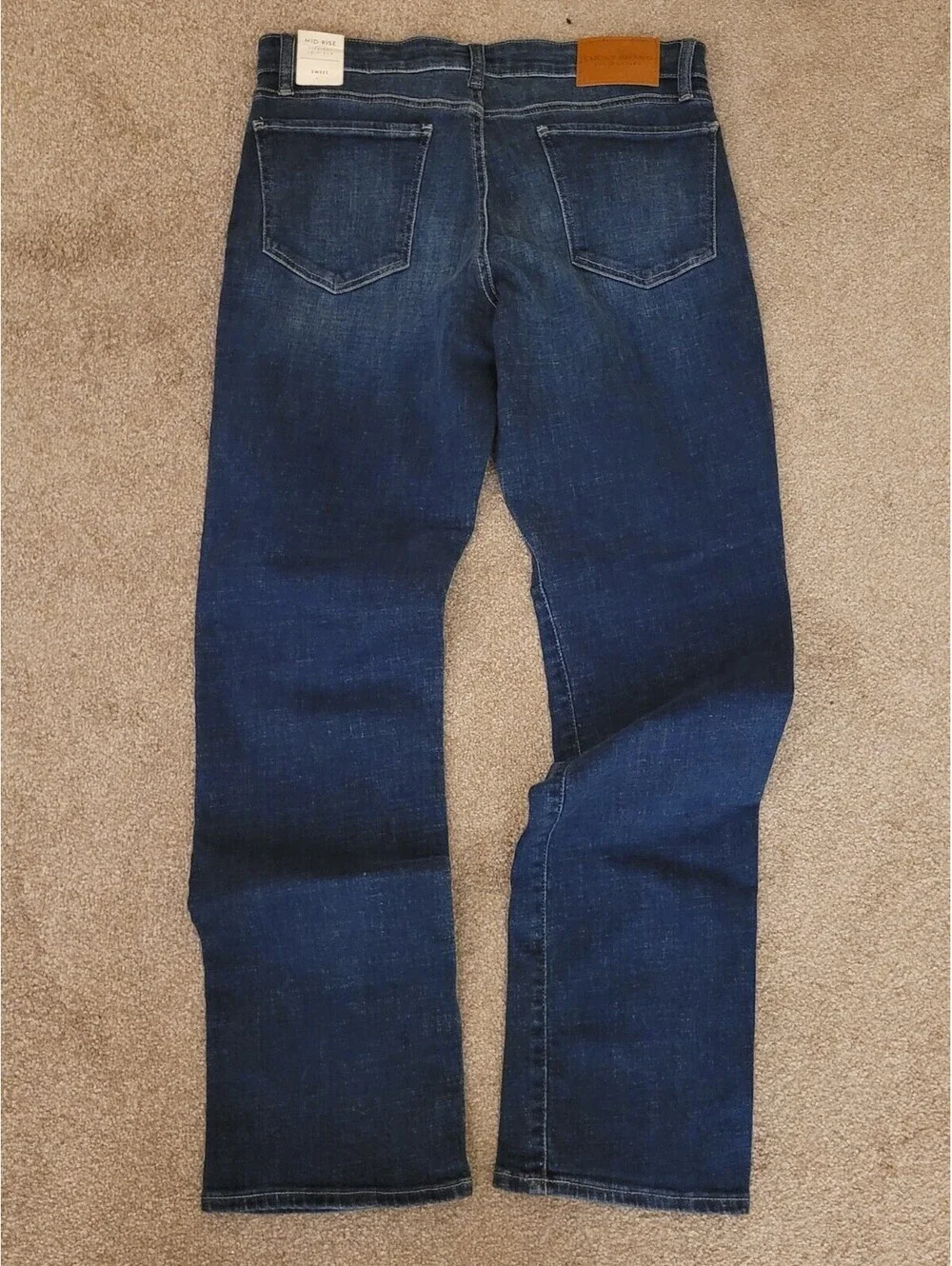 Lucky Brand Sweet Mid-Rise Straight Jeans Woman's 12/31R Dark Wash Classic NWT - Picture 5 of 9